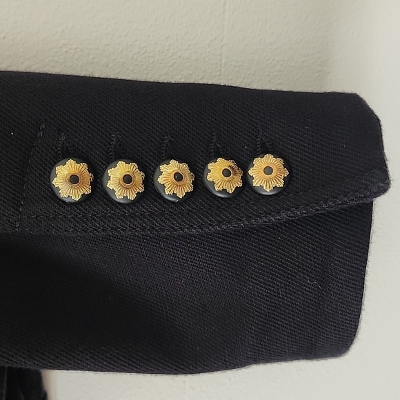 Zara Military Jacket 100% Cotton en black Size Small - Picture 12 of 14